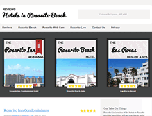 Tablet Screenshot of hotelsrosaritobeach.com
